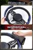 Steering Wheel Cover, Carbon Fiber, Anti-slip, Sweating, Breathable, Abrasion Resistant, Durable, Ultra Thin, Fits S/M (Carbon, Red)