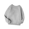 Fashion Girls' Round Neck Sweatshirt, Cute Steamed Bun Character Print Top, Playful Baozi Pattern Top, Steamed Bun In Steamer Character Print