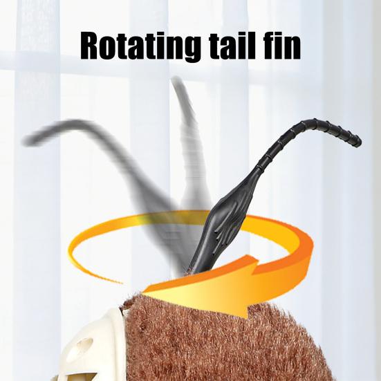 Wind-Up Mouse Cat Toy Plush Mouse with Rotating Tail Automatic Moving Mouse Interactive Cat Toy for Pounce Chasing Hunting Instinct Simulation