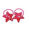 2Pcs Kids Glitter Pentagram Elastic Hair Bands Children Kawaii Hair Ties Rope Ring New Headwear Girls Hair Accessories