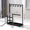 Multifunctional Jewelry Display Rack Metal Necklace Storage Rack Earrings Display Stand  Ring