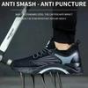 Nowe Męskie Buty Robocze Oddychające Buty ze Stalowym Noskiem Antyprzebiciowe Antyzgnieceniowe Trampki Buty Ochronne Lekkie Buty Robocze Męskie