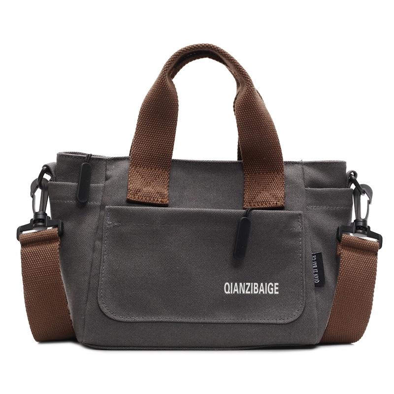 Handbag Letter Printed Canvas Bag Women Shoulder Bag