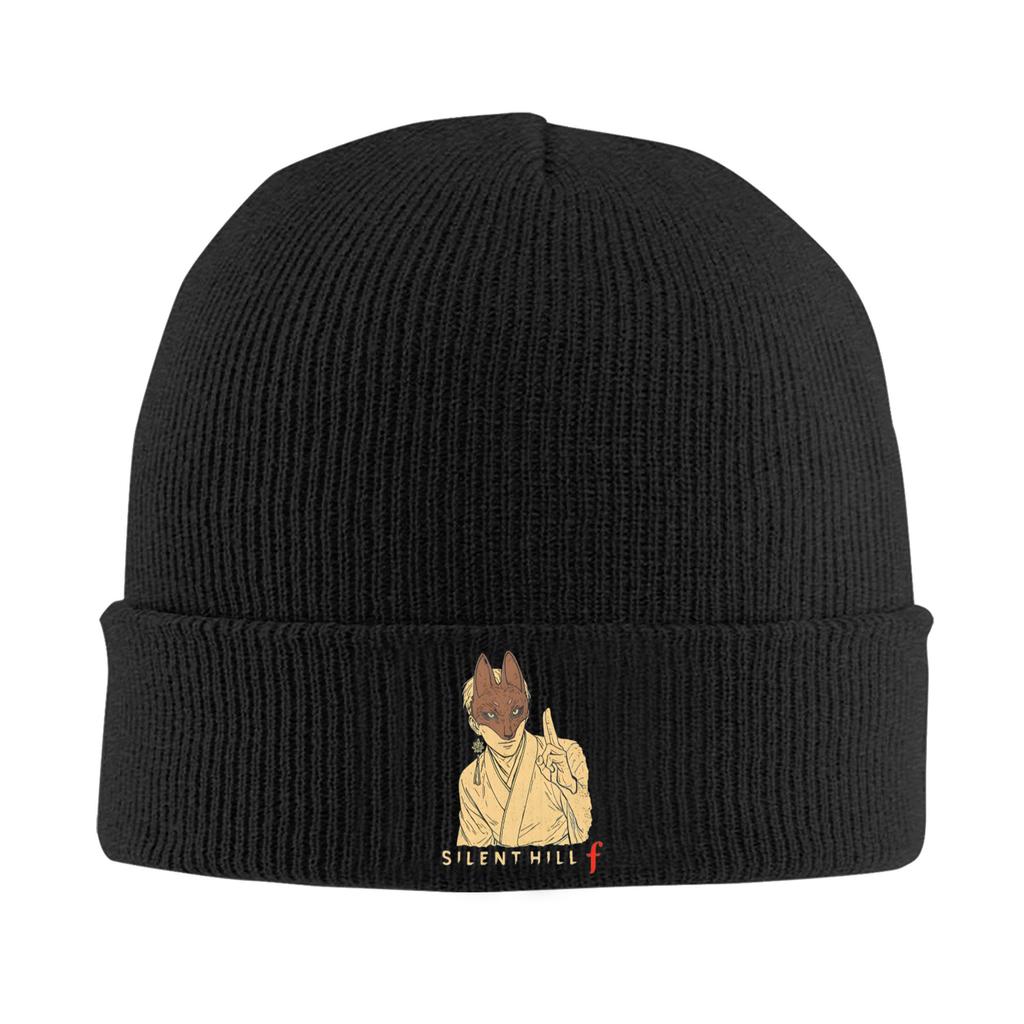 Silent Hill F Blossom Art Knitted Hat Womens Unisexs Beanie Winter Hats Acrylic Hip Hop Caps