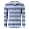 Men's Loose Casual Button Down Collar Long Sleeve Top
