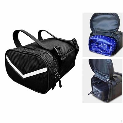 Motorcycle Seat Tail Bag 5L PU Leather Accessory Simple Installation Large Capacity Multifunctional