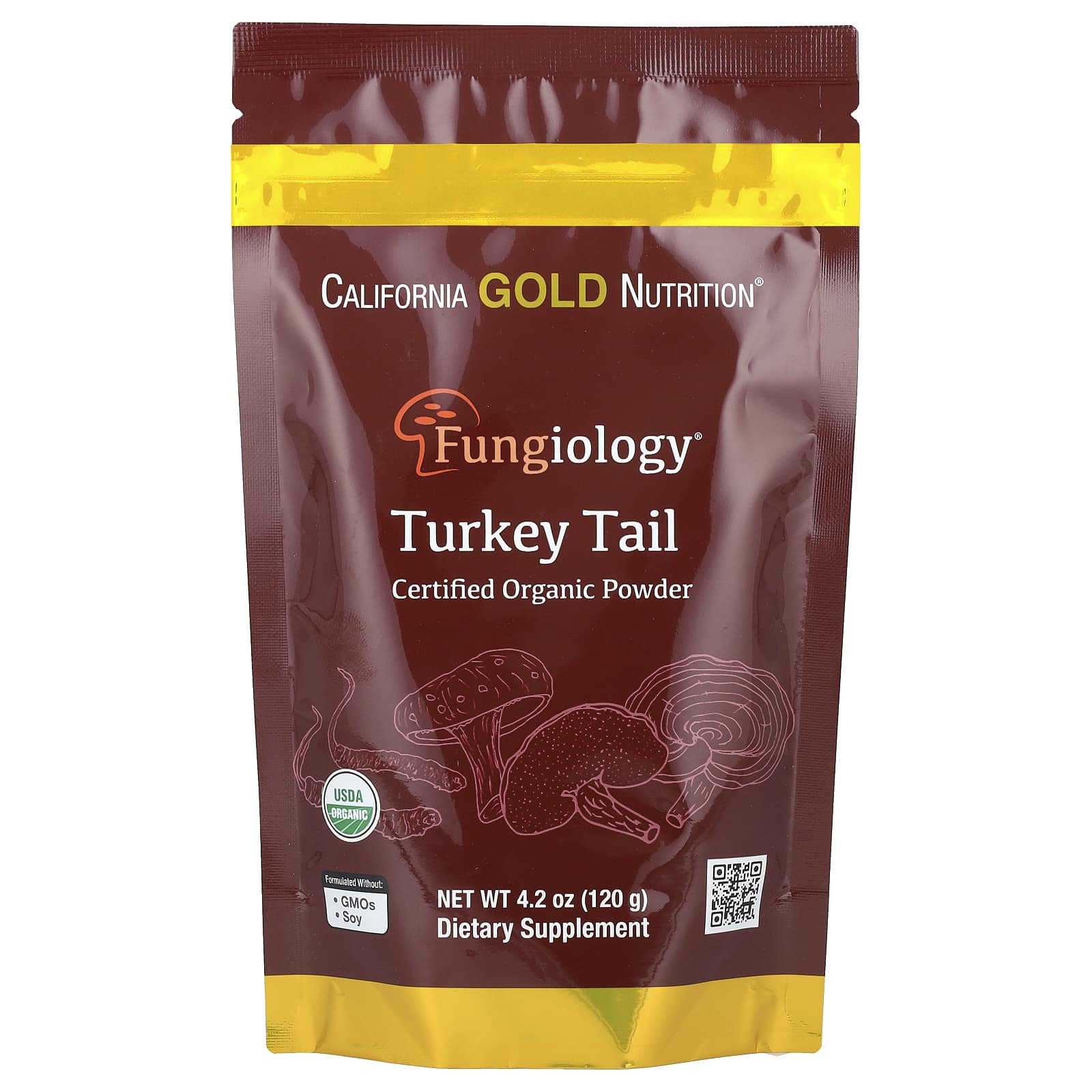 

Fungiology®, Certified Organic Cloud Mushroom Powder, 120G (4.2Oz)