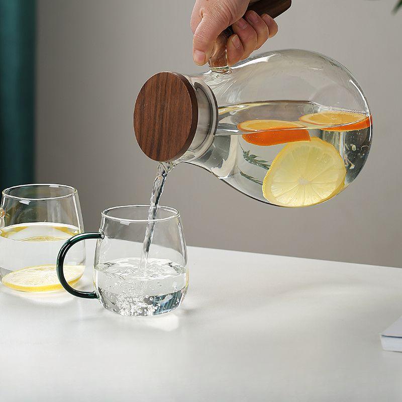 Thickened Cold Kettle High Temperature Resistant Glass Cold Kettle Home Large Capacity Boiling Water Pot Living Room Teapot Set