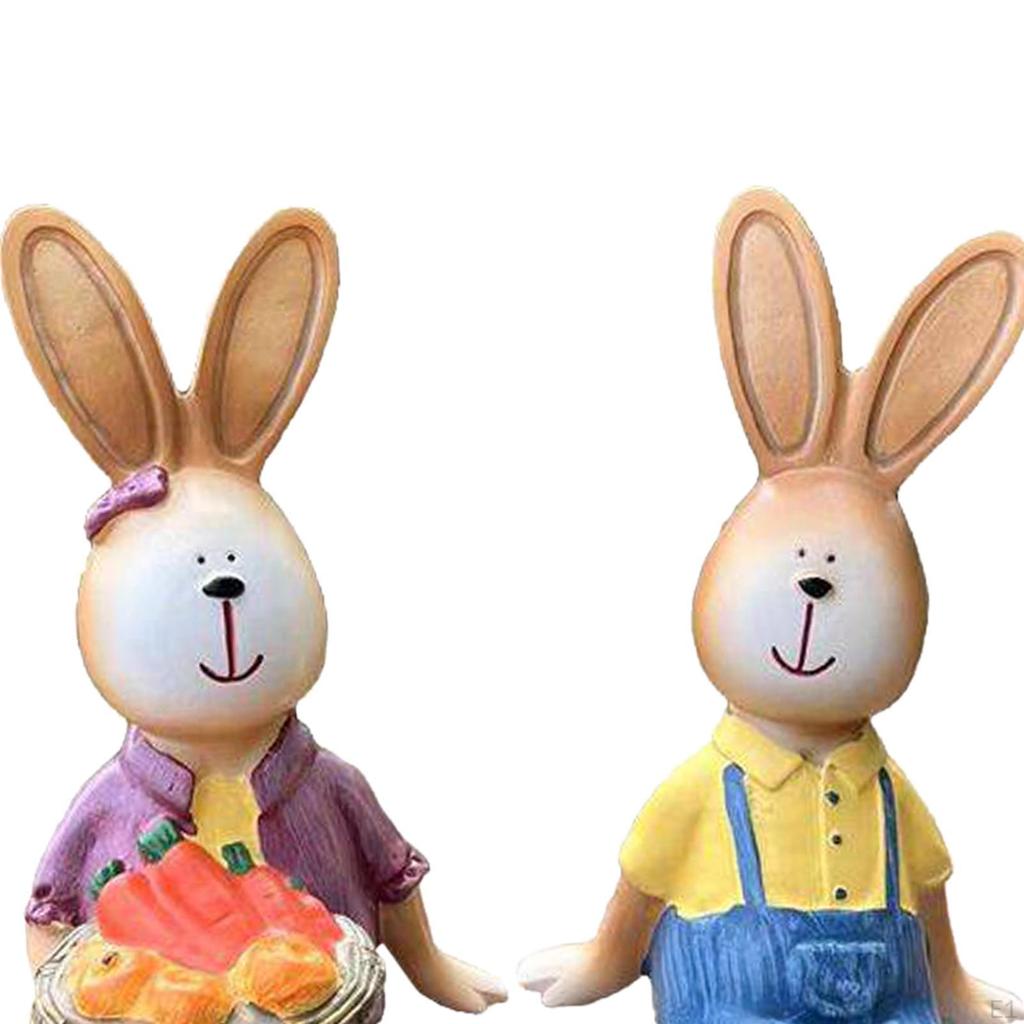 2Pcs Sitting Ornament Desktop Decoration Funny Art Landscape Handcraft Commemorative Resin Sculpture