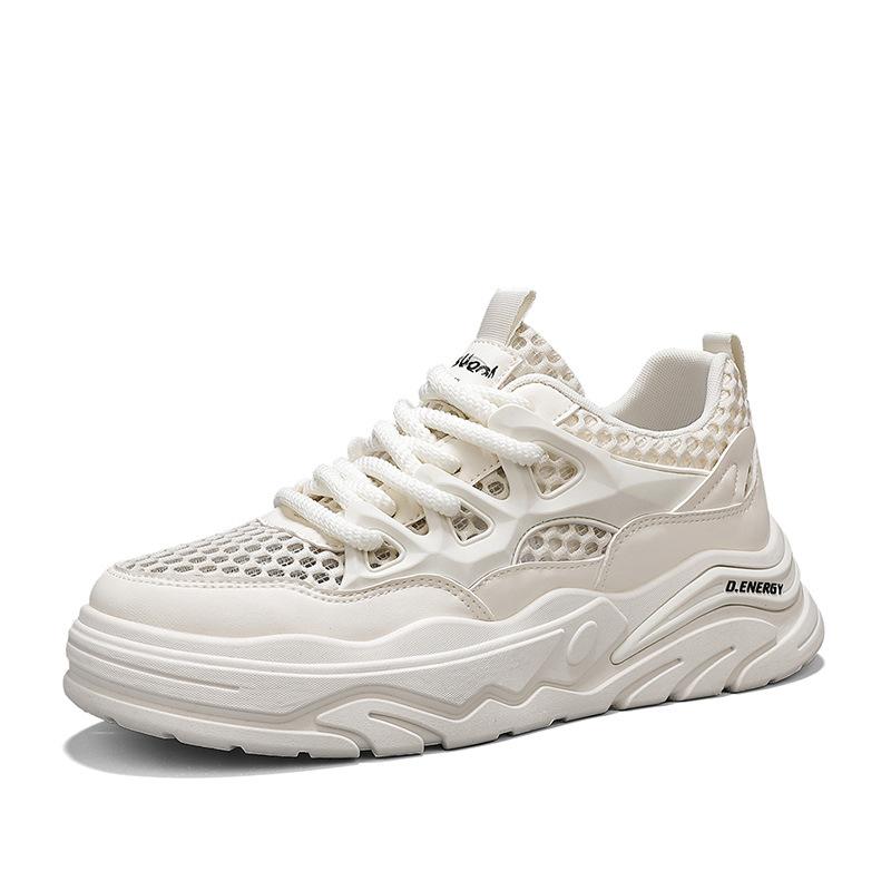 

Men s shoes new spring mesh breathable niche casual board shoes heightening versatile sports little white tide shoes 39