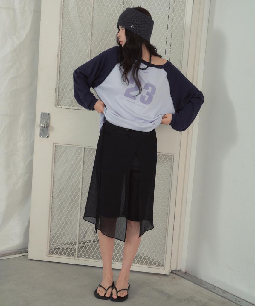 Cita Everywhere Layered Wrap Skirt_Cta915(Black)