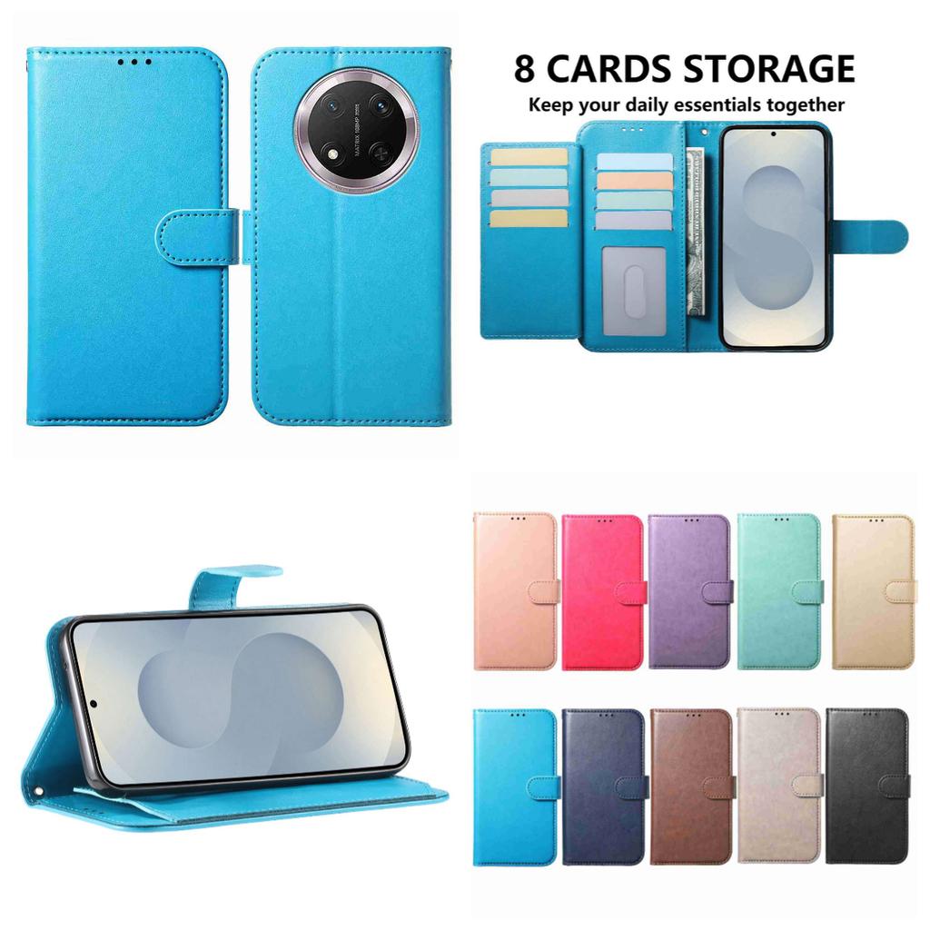 Case for Huawei P10-P50,Honor 9 Lite...Lambskin Leather Wallet Style Phone Case, Multi-Card Slots & Stand, Shockproof Protective Cover (10 Colors)