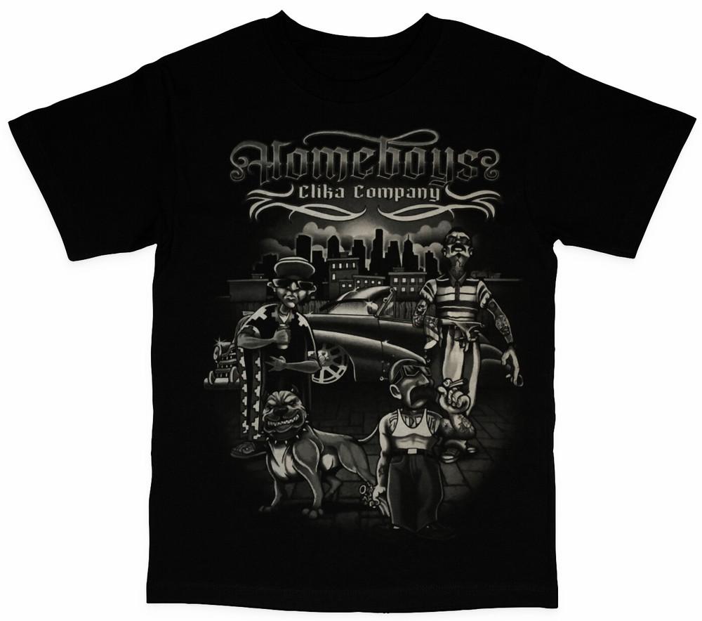 Homeboys Clika Company Cholo Old School Mens Unisex T-Shirt XXXL