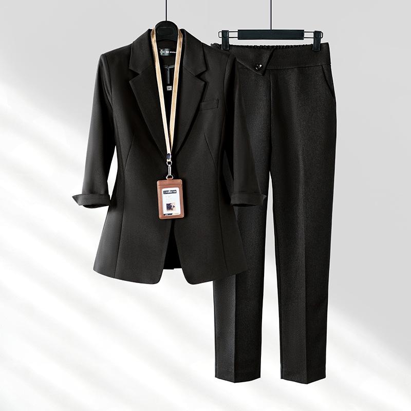 Women's Professional Blazer Suit Set - Spring/Autumn Workwear