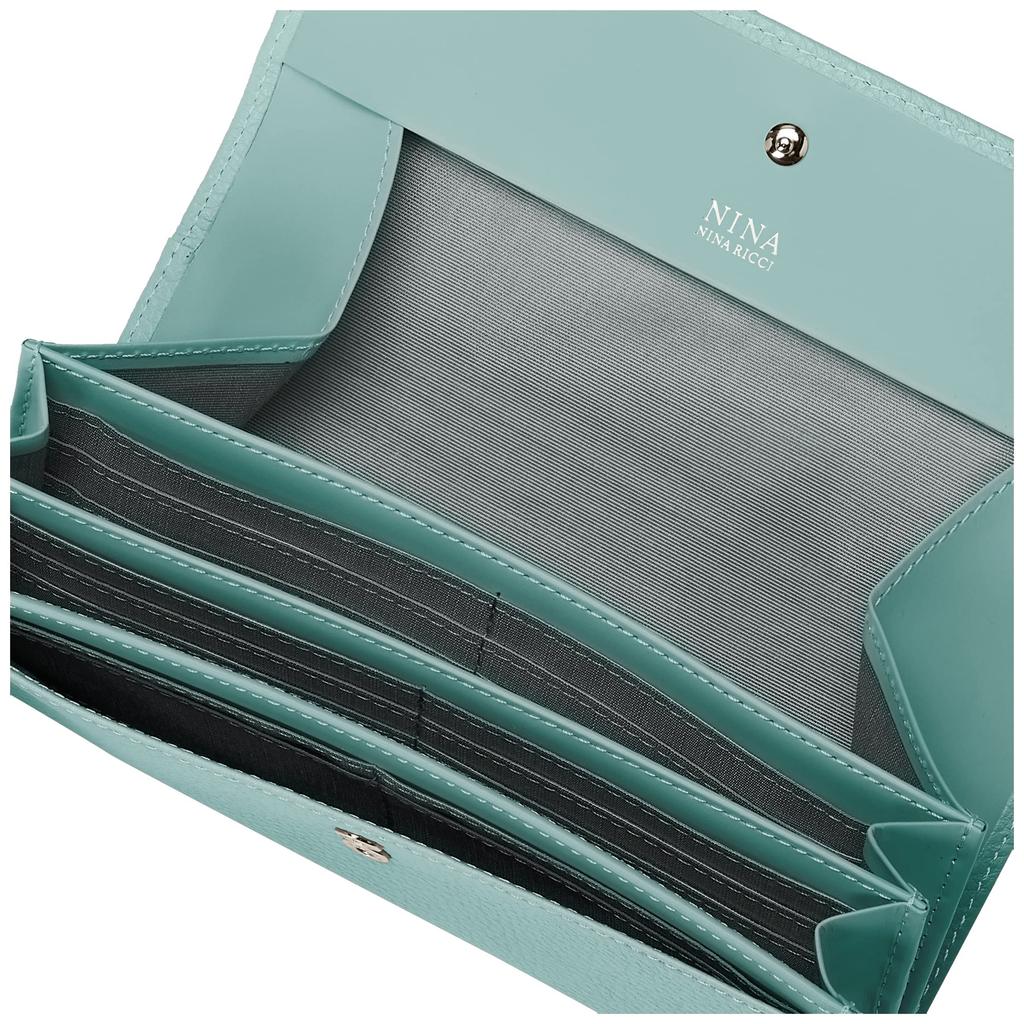 Nina Nina Ricci Garcon Long Wallet, Venus Perse, 35-3110, Mint