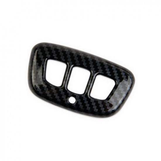 Front Reading Light Switch Cover Trim For Ford Mustang 2024-25 ABS Carbon Fiber