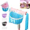 Kids Bicycle Front Basket with Ribbon Bow Toddlers Boys Girls Balance Bike Handmade