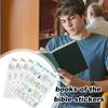 Books of the Bible Stickers Books of the Bible Decal Set of 8 Bible Book Study Reading Aid Christian Journaling Stickers