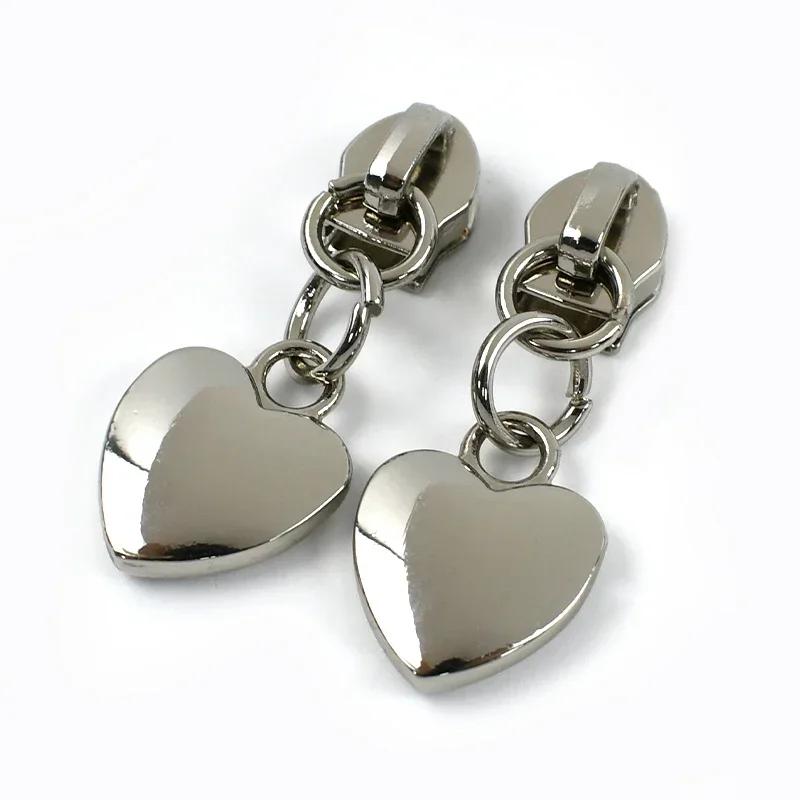 5-30Pcs Meetee 5# Nylon Zipper Puller Down Jackets Bags Zippers Sliders Garment Zips Head Repair Kits DIY Sewing Accessories