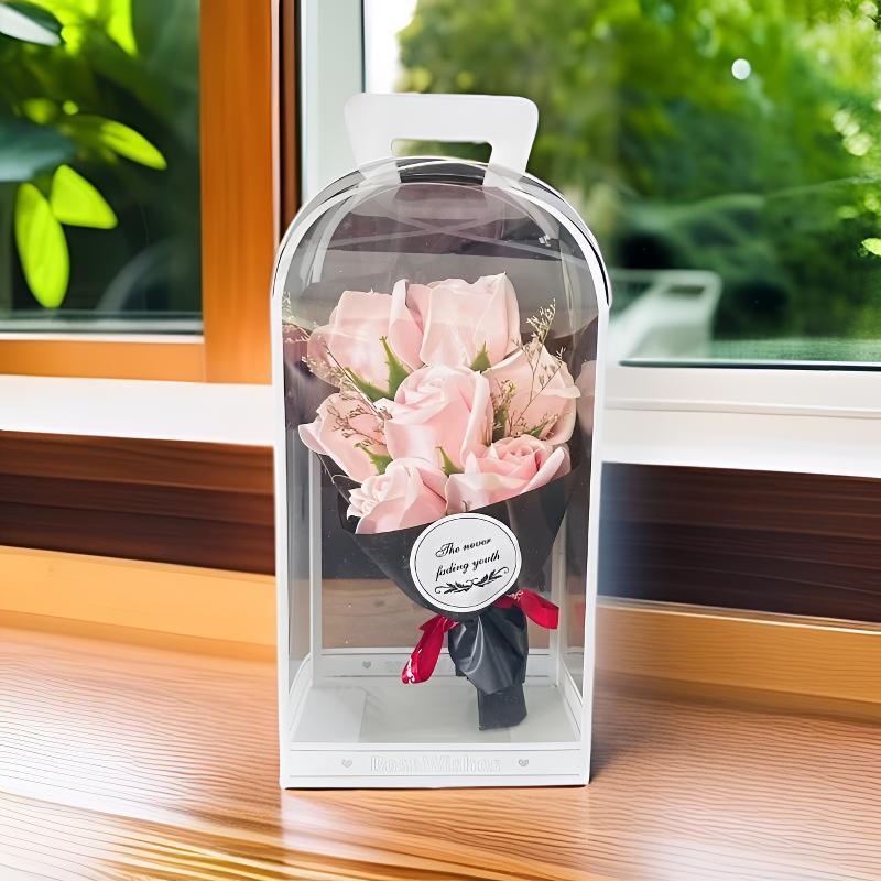 Duftende Seife Rosenstrauß - Ideales Geschenk für Geburtstage, Abschlussfeiern oder den Lehrertag