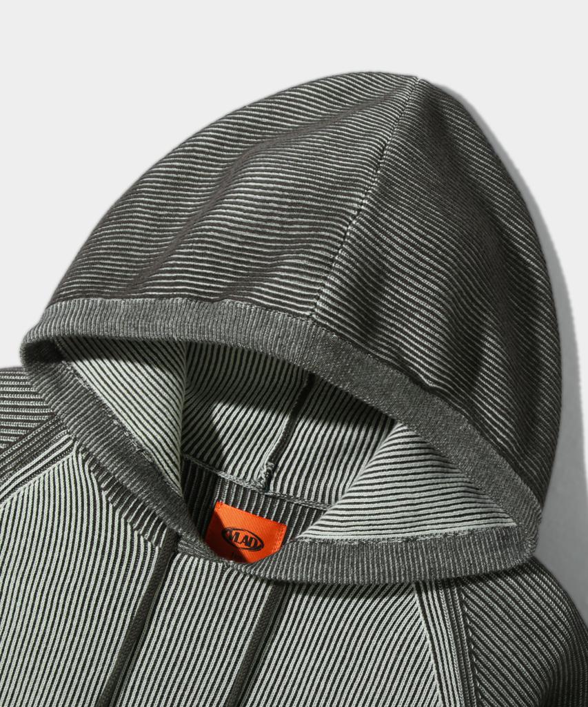 Dimiteulibeullaeg Vlad Type-A Two-Tone Long Sleeve Hooded Knit_Olive