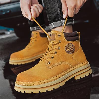 Herrenstiefel 2025 Die neuesten Freizeit Bequem Frühling Sommer Herbst Winter Leder Rhabarber Zäher Mann Wind Hilfe Herrenschuhe