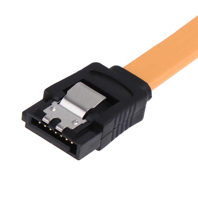 2X 40Cm Sata 3 Iii 3.0 Data Cable 6Gbps For Hdd Ssd With Angle & Lead Clip