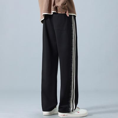 Pants Men's Spring and Autumn New Versatile Loose Sweatpants Straight Wide Leg Sweatpants Casual Sports Youth Pants