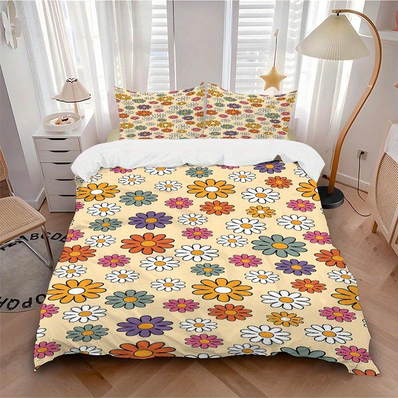 

3pcs Flower Pattern Bedding Cover Set, Fashion Classic Popular Print Bedding Set, Soft Comfortable, All - Season Use, For Bedroom, Guest Room092 135x200cm
