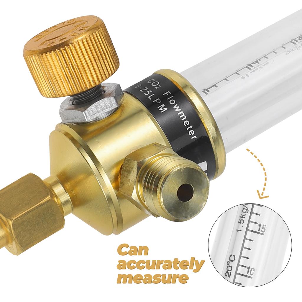 Flow Meter Argon Flow Meter Co2 Flow Meter Tube Carbon Dioxide Flowmeter Air Flow Meter Gas Flowmeter Measuring Device Flow Mete