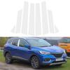 8 Stück Silberne Fensterpfosten Zierleisten Abdeckung Türdekorplatte Aufkleber Passform Renault Kadjar 2015 2016 2017 2018
