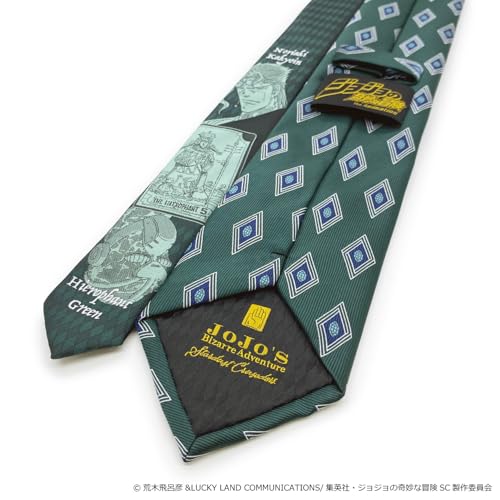 Florence Spec JoJo's Bizarre Adventure Part 3 Tie, Kakyoin JJN000005-008, Green 1, Standard Size