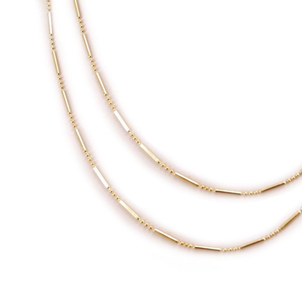 Les Trésors De Lily [C4563] - Chaine Plaqué Or 'Kenya' doré - 45 cm 1 mm