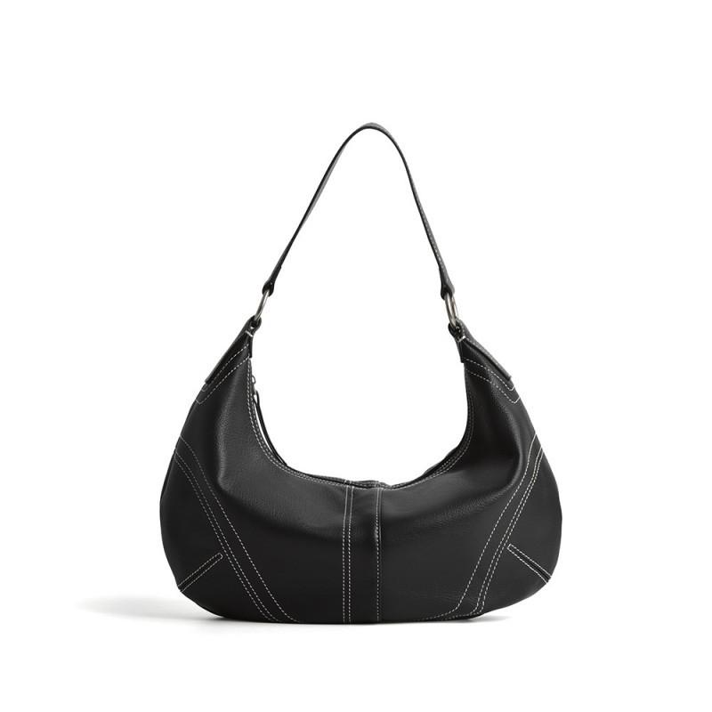 Small Niche Design Large Capacity Crossbody Bag Light Luxury High-end Feel Cowhide Women's Versatile Commuting Single Shoulder Armpit