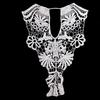 Lace Back Collar, Water-soluble Embroidery Fake Collar, Hollow Corsage, Milk Silk Embroidery Piece, Open Collar DIY Accessories