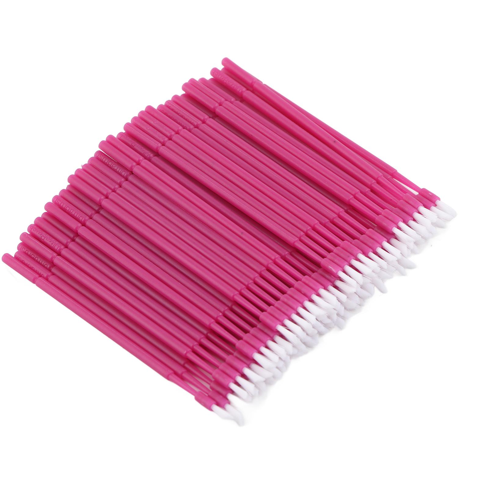 Funcouples Purple 100 Pcs Dental Micro Applicator Disposable Bendable Ultrafine Dental Brush For Oral Care