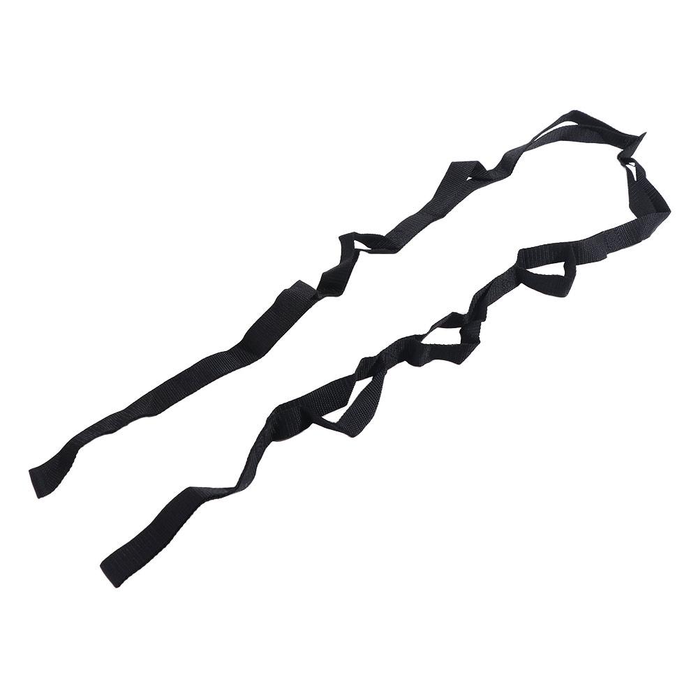 Adjustable Yoga Stretch Band 10 Loops Durable Non-Elastic Stretch Straps Comfortable Multi-Section Yoga Resistance Band