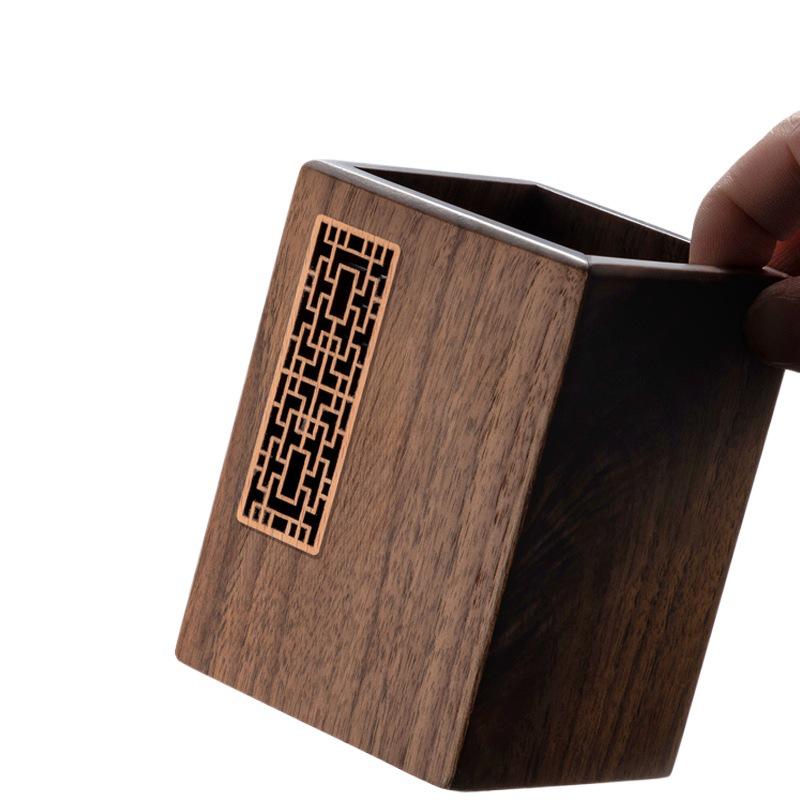 Solid Wood Kung Fu Tea Set: Tea Ceremony Accessories & Storage