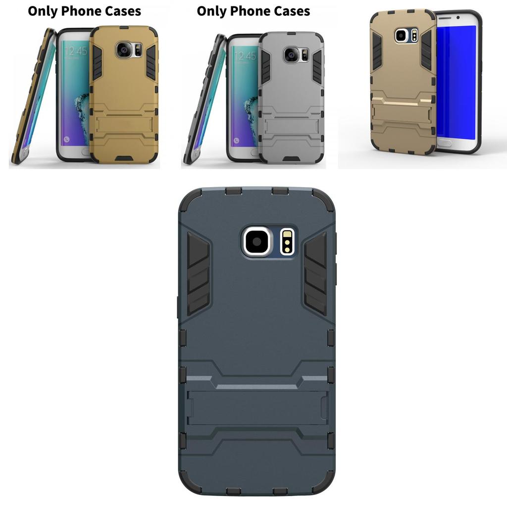 Man Smartphone Case With Stand Tpu Pc Durable Drop Resistant For Samsung S8 S9 Plus S7