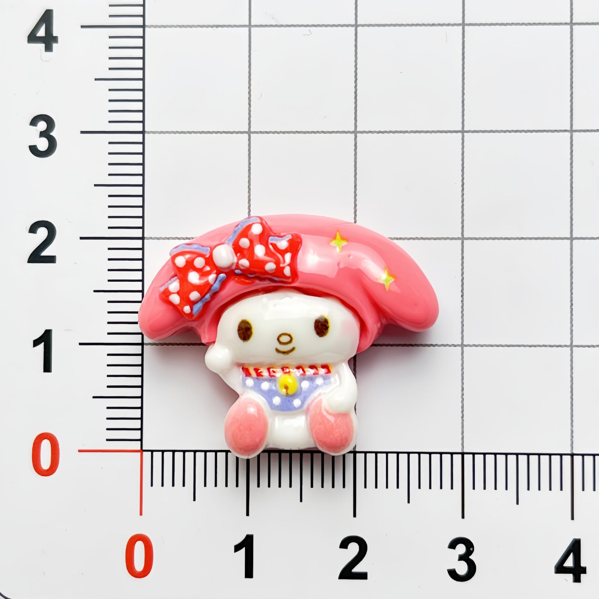 Small Glossy Cartoon Little Twin Stars Resin Accessories for DIY: Cream Glue, Bracelet, Phone Case, and Stationery Stickers. цирк little twin stars - little mele