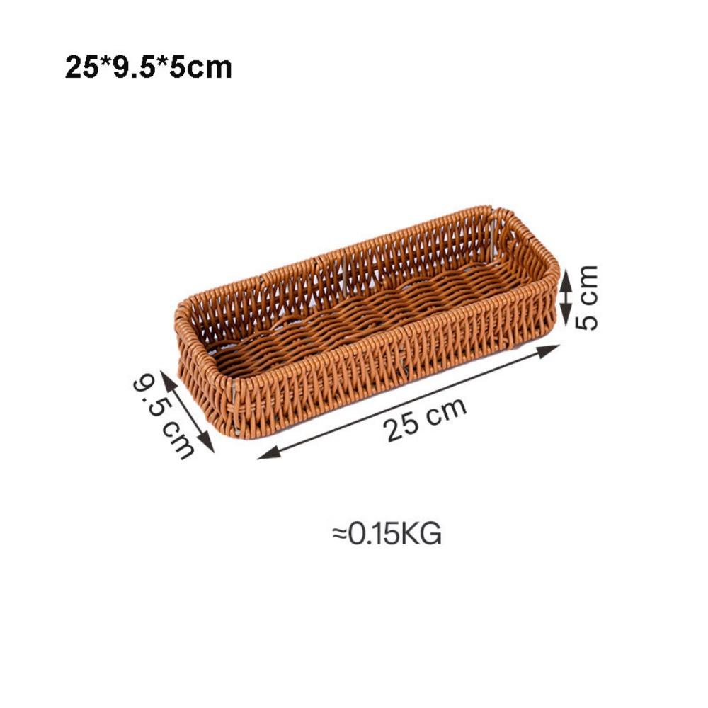 Household Bread Fruit Vegetables Basket Rattan Basket  Restaurant Serving Tabletop Display