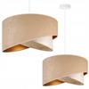 CEILING HANGING LAMP, SLANT LAMPSHADE, LEAVES, 45 Cm