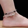 New 12 Zodiac Red Rope Bell Anklet Retro Silver Simple Natal Antique Women's Accessories