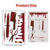 Halloween Decorations Handprint Footprint Stickers Clings Decals Window Bathroom Floor Restroom Zombie Decorations Halloween Party Decor,10Sheets