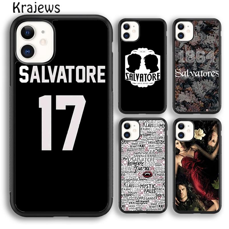 Krajews The Vampire Diaries Phone Case Cover For iPhone 17 Air 16 15 14 Plus 12 13 Pro Max Coque Shell Fundas