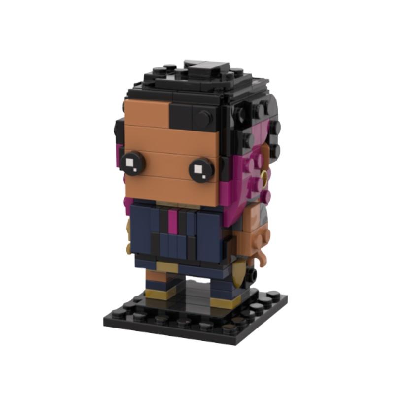 Gobricks Moc Valorant Vertragskopf Miniaturfigur Bauspielzeug