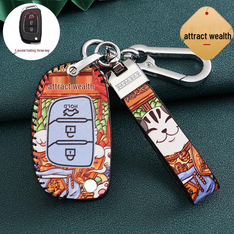 Hyundai Car Key Cover for 20 Models: Ix35, Festa, Ix25, Verna, Santa Fe, Encino, Guochao
