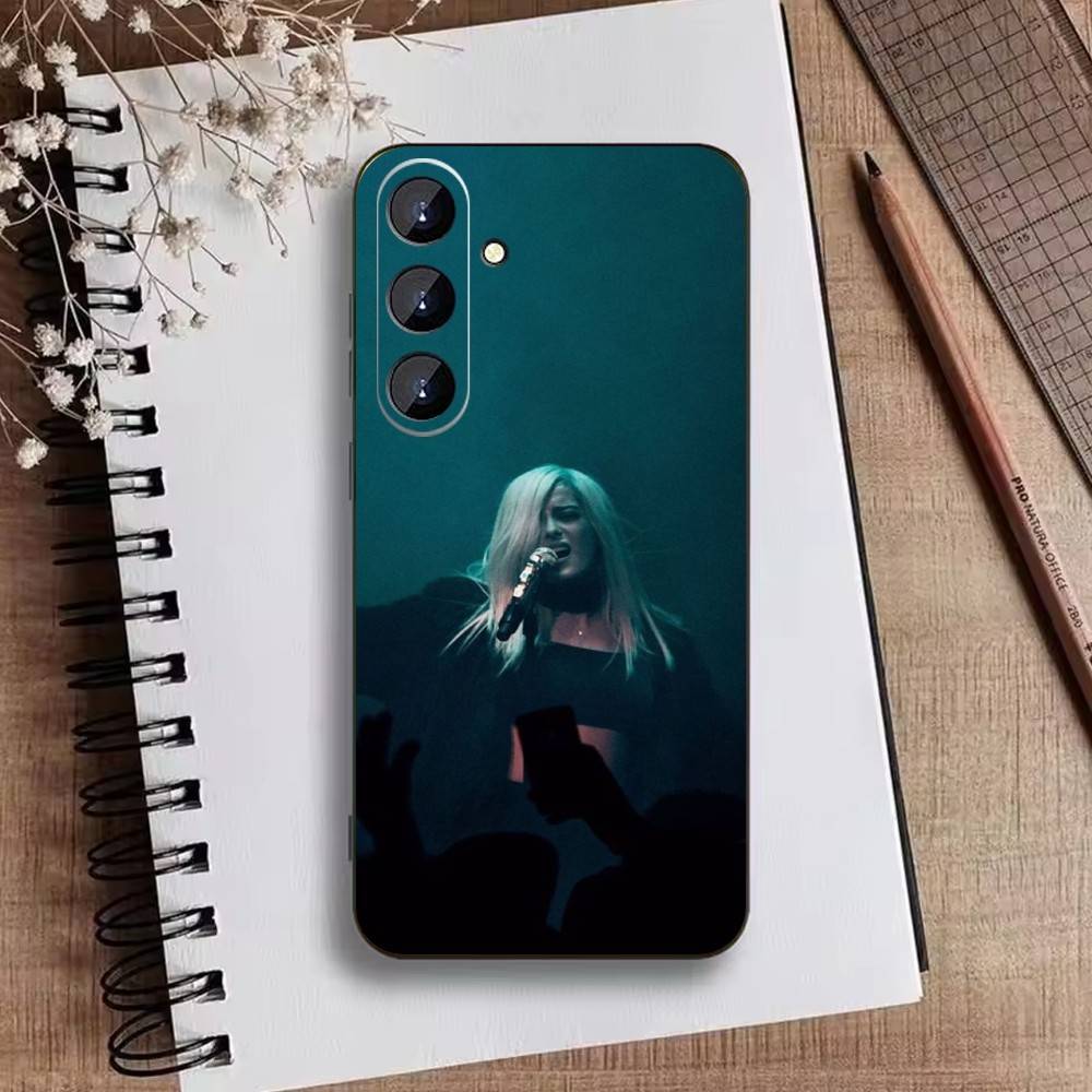 

Singer-Bebe R-Rexha Phone Case For Samsung Galaxy A73,A72,A71,A70,A52,A51 Others Soft Black Cover Samsung a42 5g
