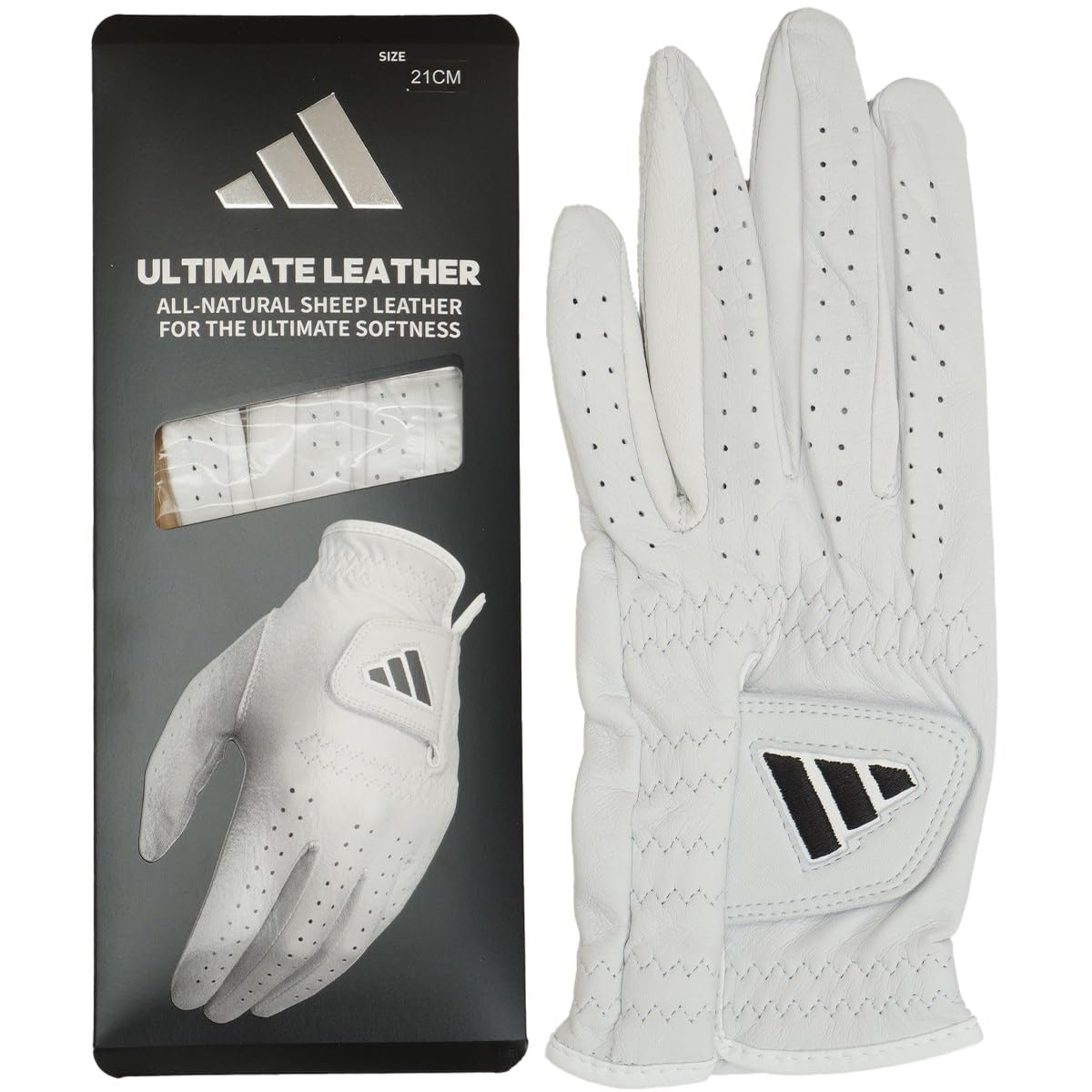 

Перчатки для гольфа Кожаные перчатки [Adidas Golf] Мужские Белые/Черные