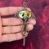 Australian Chrome Chalcedony Pendant Copper Wire Wrapped Jewelry Gemstone Pendant